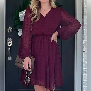 Burgandy dress